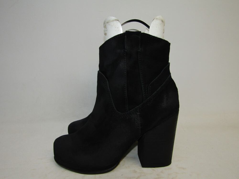 Jeffrey Campbell Womens Size 8.5 M Black Suede Ankle Fashion Boots Bootie